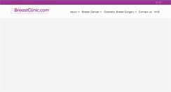 Desktop Screenshot of breastclinic.com