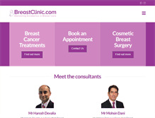 Tablet Screenshot of breastclinic.com